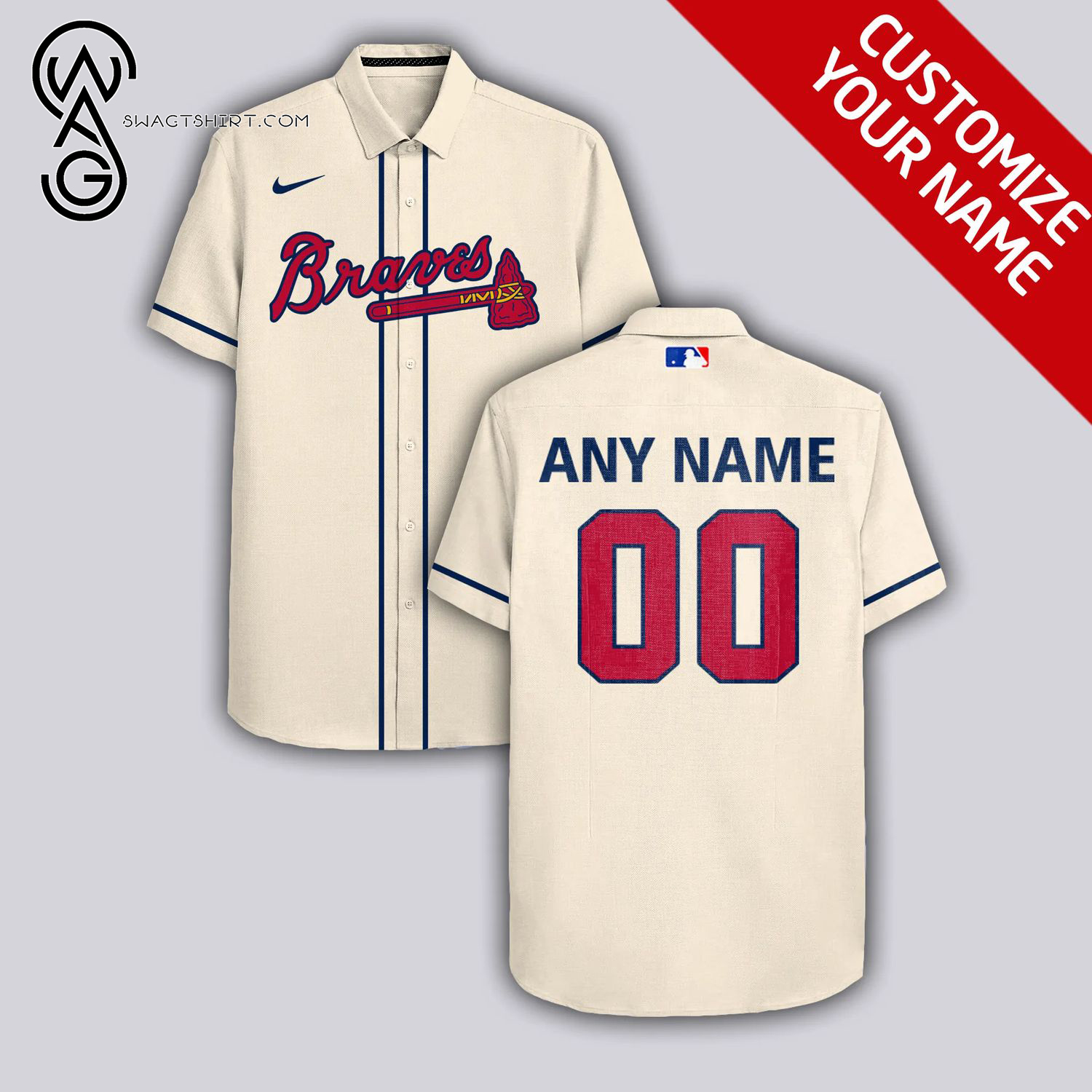 [Top Trending] For Fan Atlanta Braves Full Printing Personalized Hawaiian Shirt